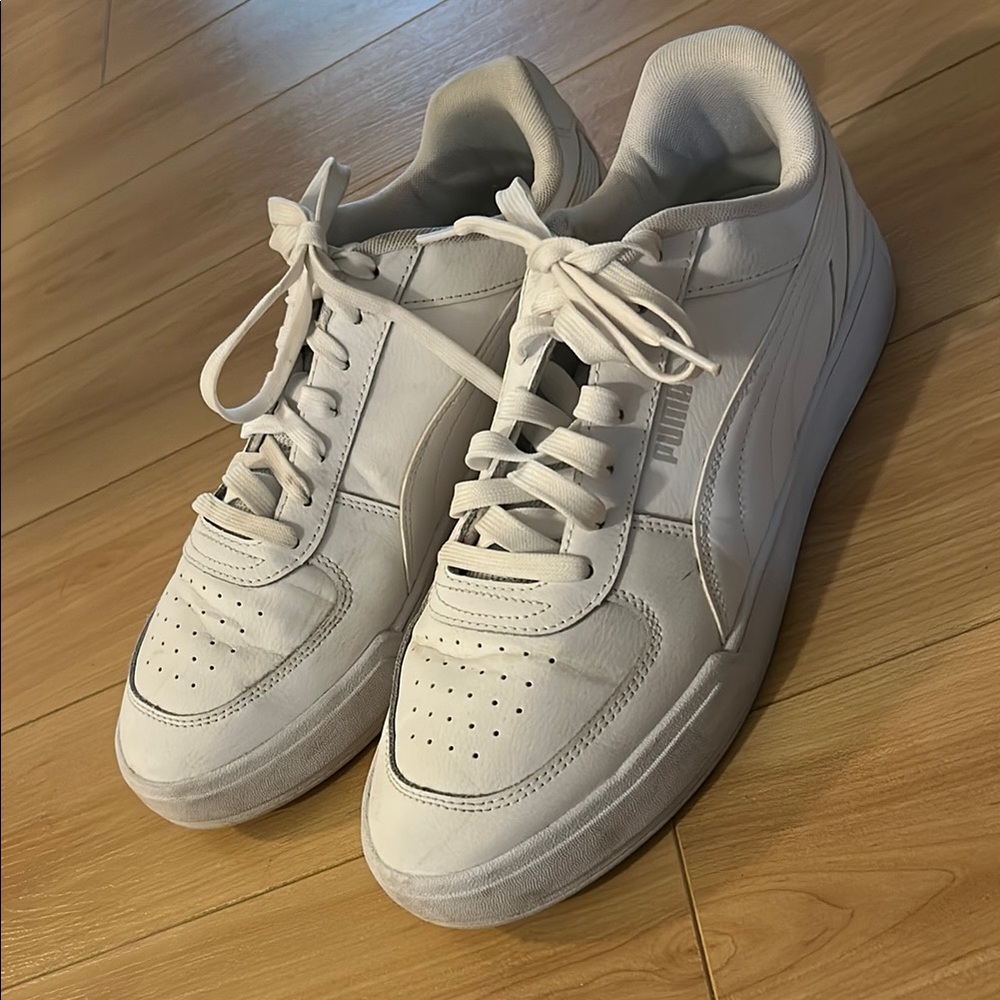 Men’s White Puma Sneakers Size 10.5
